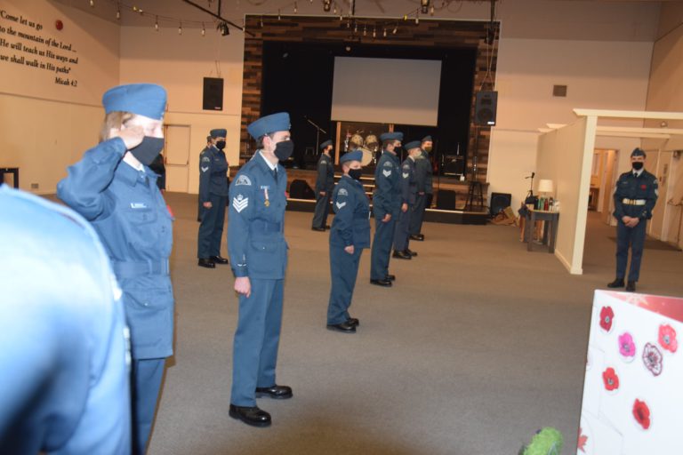 552 Air Cadets in Cranbrook honour Veteran’s and Remembrance Day 2020