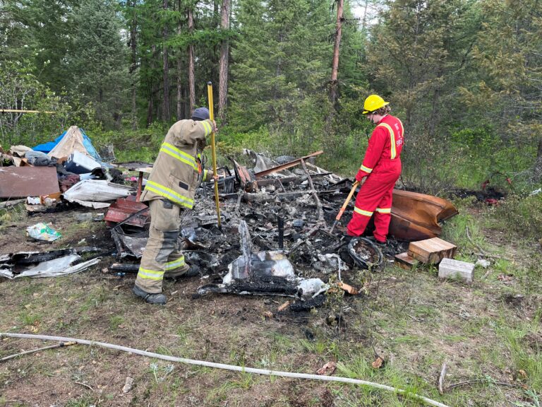 Jaffray Fire Department takes down RV fire