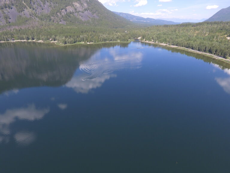 St. Mary Lake 2022 FIMP survey. Photo by Masse Environmental