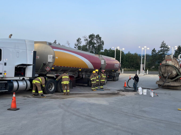 Firefighters respond to fuel spill in Jaffray