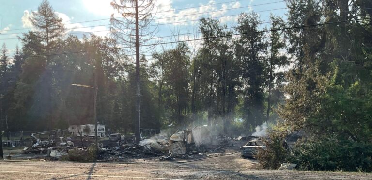 Yahk home burns down