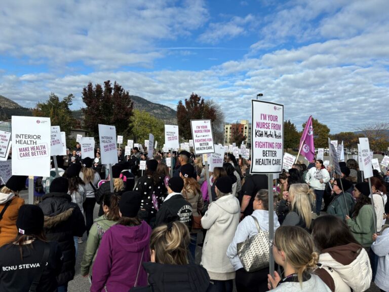 Interior Health nurses rally in preparation of contract renegotiations